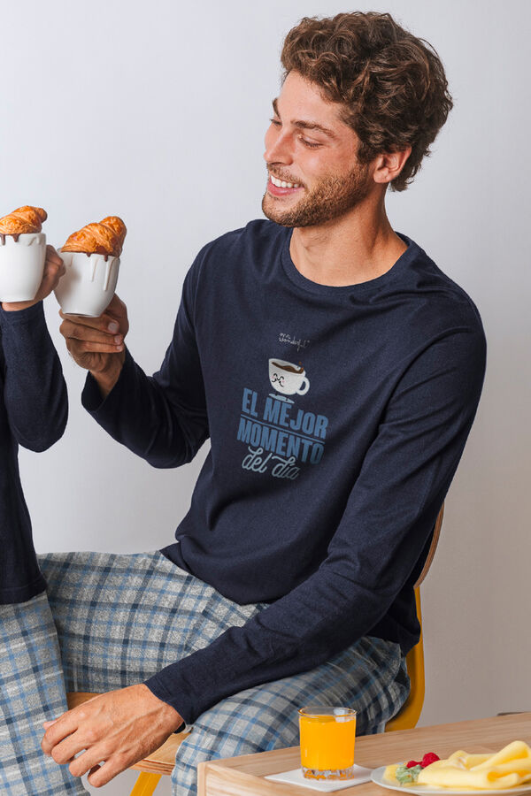 Mr. Wonderful Pijama Hombre El Mejor Momento Del Dia Mr. Wonderful azul