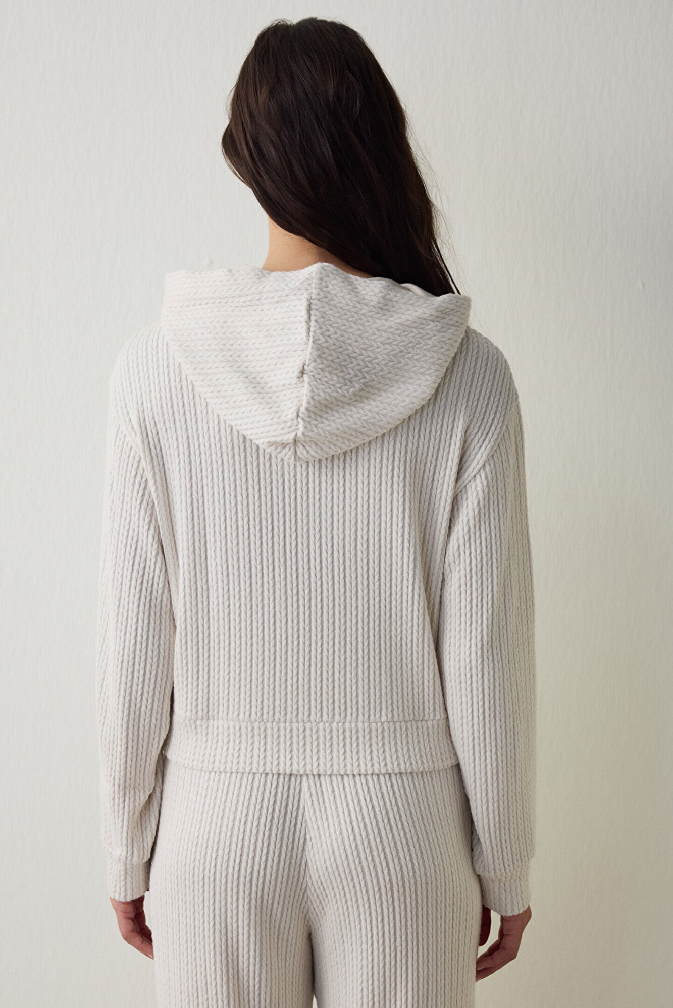 Penti Sudadera con capucha de punto trenzado.