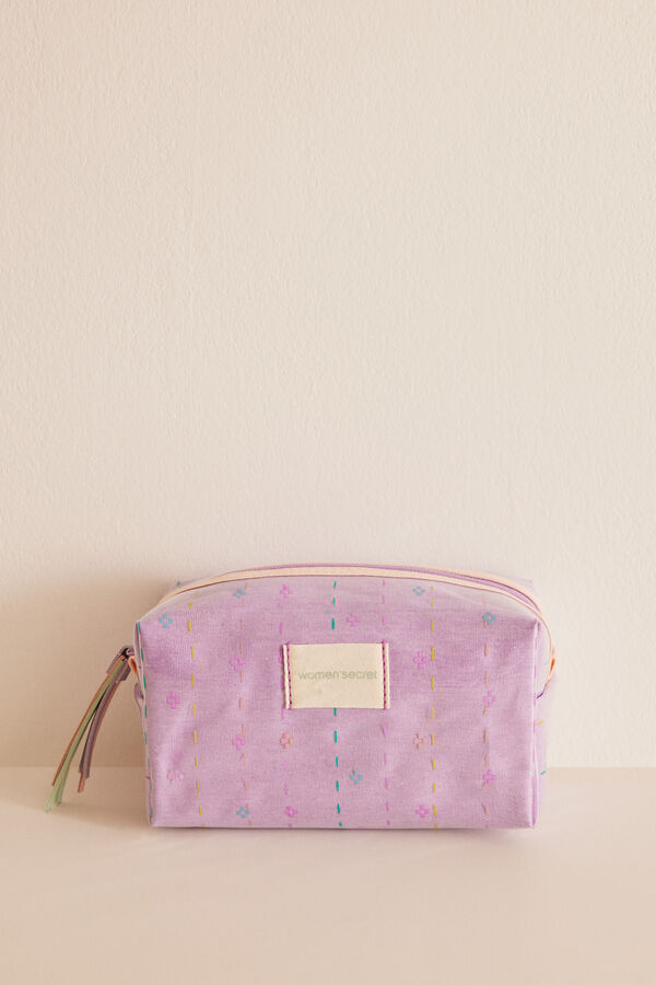 Women'secret Neceser peque&ntilde;o lila bordado  morado/lila