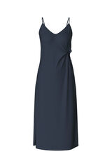 Pieces Vestido midi azul
