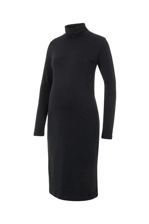 Mamalicious Vestido algod&oacute;n org&aacute;nico maternity negro