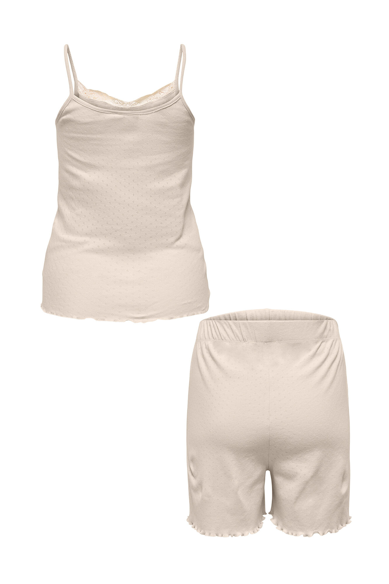 Only Maternity Set de top de tirantes y shorts maternity
