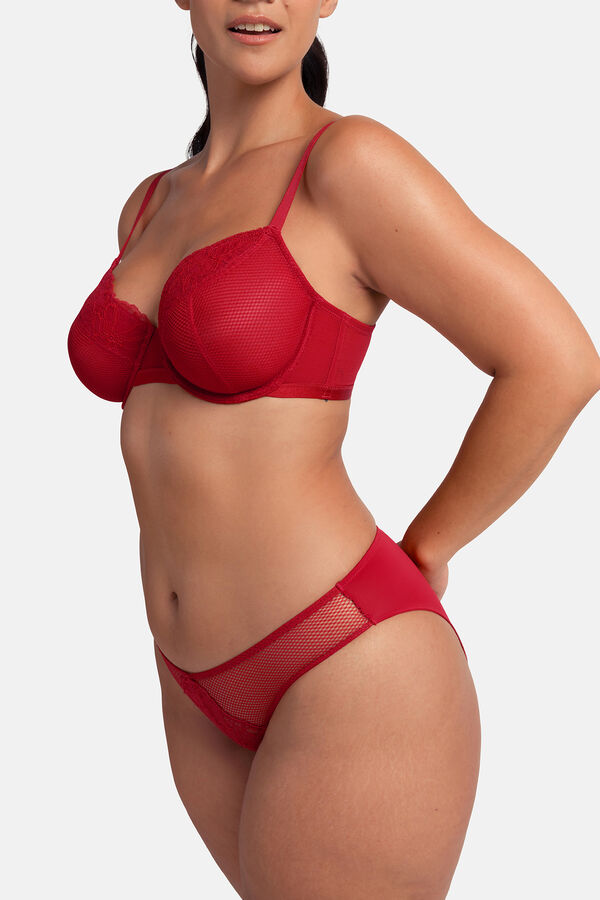 Dorina Pack 2 bragas cl&aacute;sicas rojo