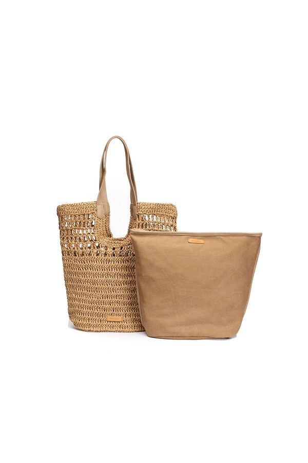 Abbacino  Capazo rafia camel beige