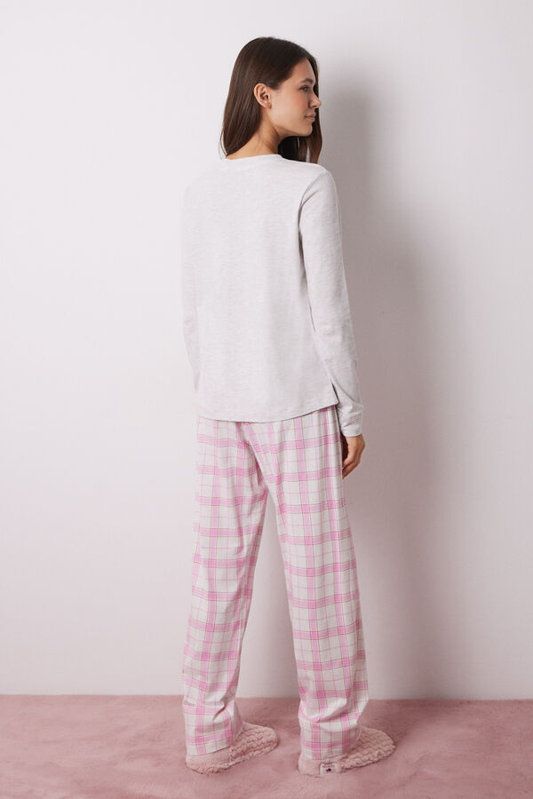 Women'secret Pijama 100% algod&oacute;n La Vecina Rubia gris