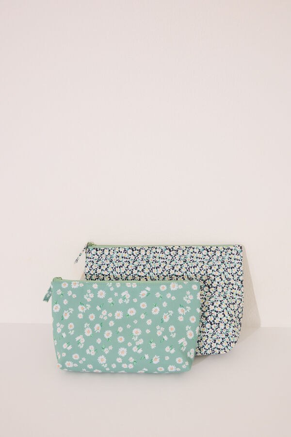 Women'secret Pacote de n&eacute;cessaire com flores multicoloridas estampado