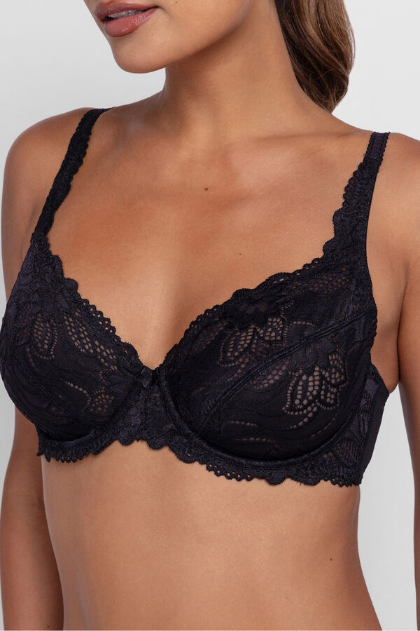 Dorina Soutien Angie com soutien sem enchimento, pacote com dois preto