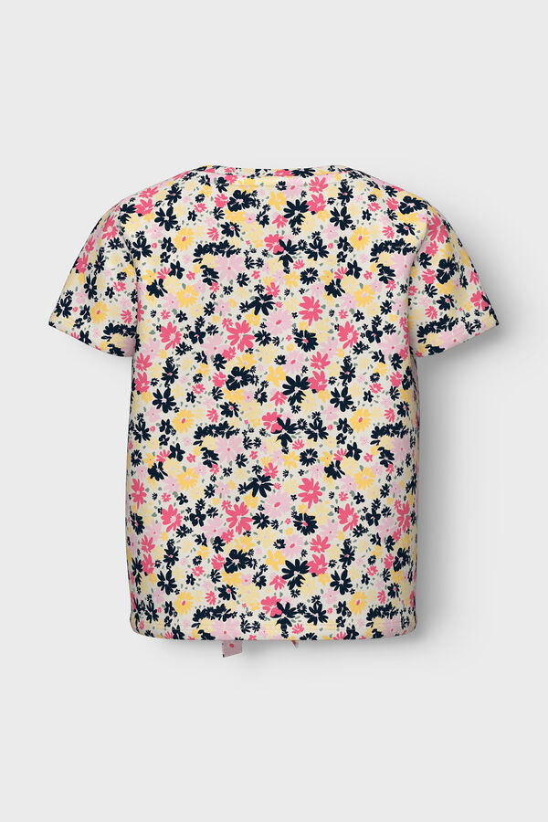 Name it Camiseta niña estampada flores blanco