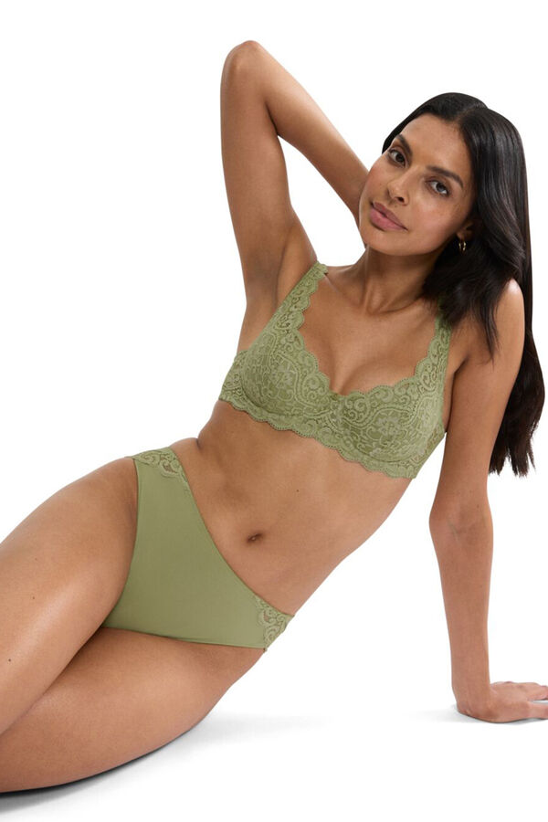 Triumph Braga cl&aacute;sica cadera microfibra verde