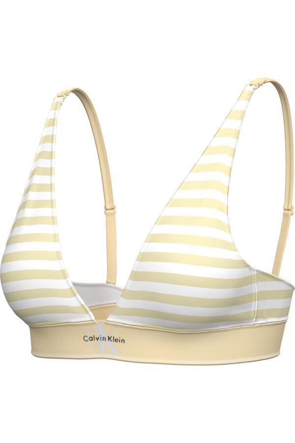 Calvin Klein Soutien triangular &agrave;s riscas estampado