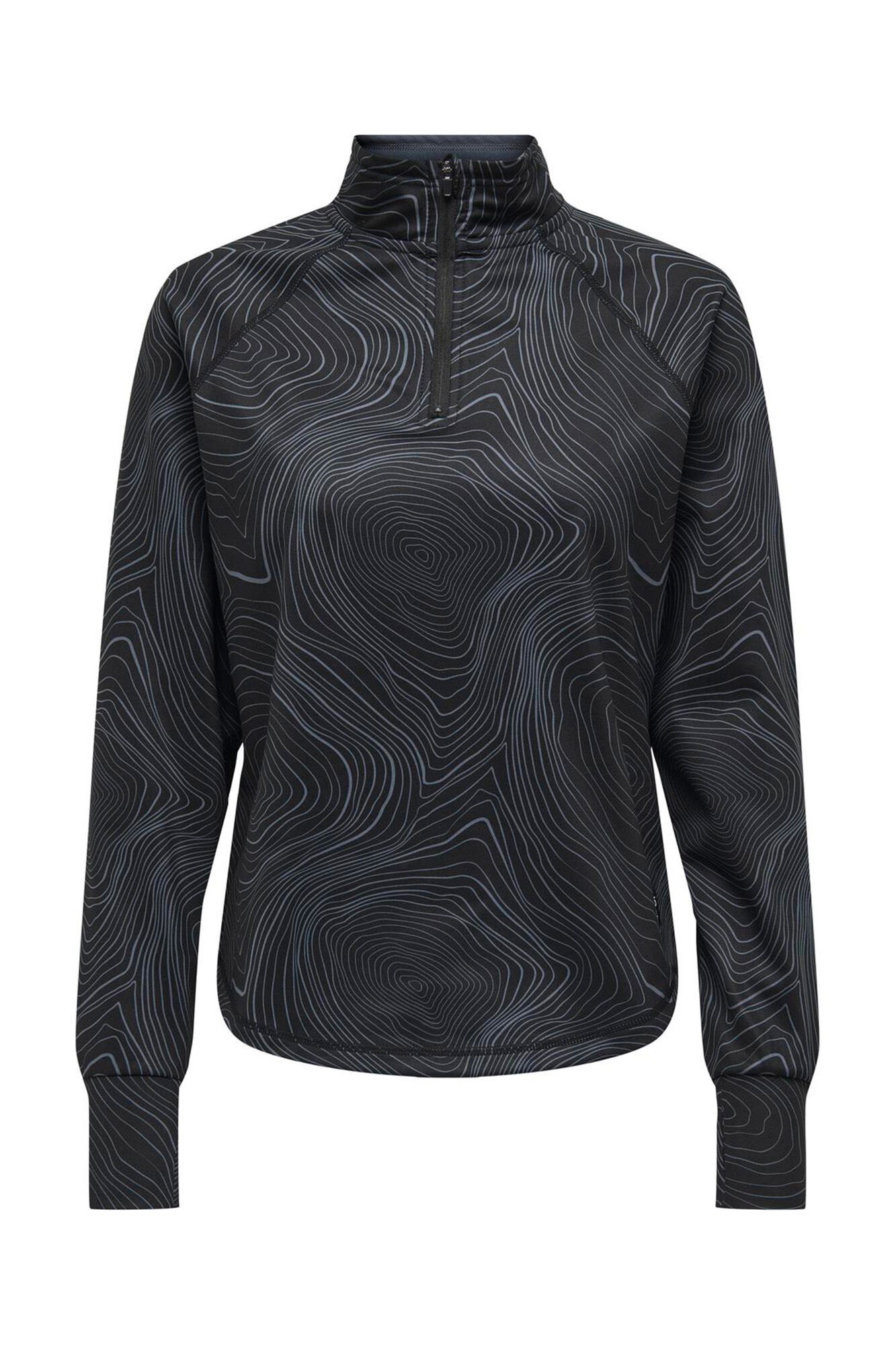 Only Play Camiseta t&eacute;cnica de manga comprida com gola alta