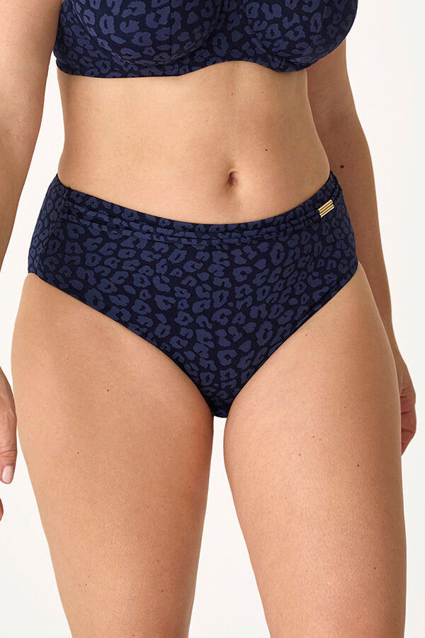 Promise Braga bikini alta animal print azul