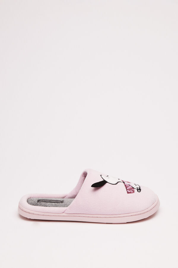 Women'secret Zapatillas casa Snoopy rosa rosa