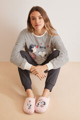 Women'secret Zapatillas casa Snoopy coraz&oacute;n rosa