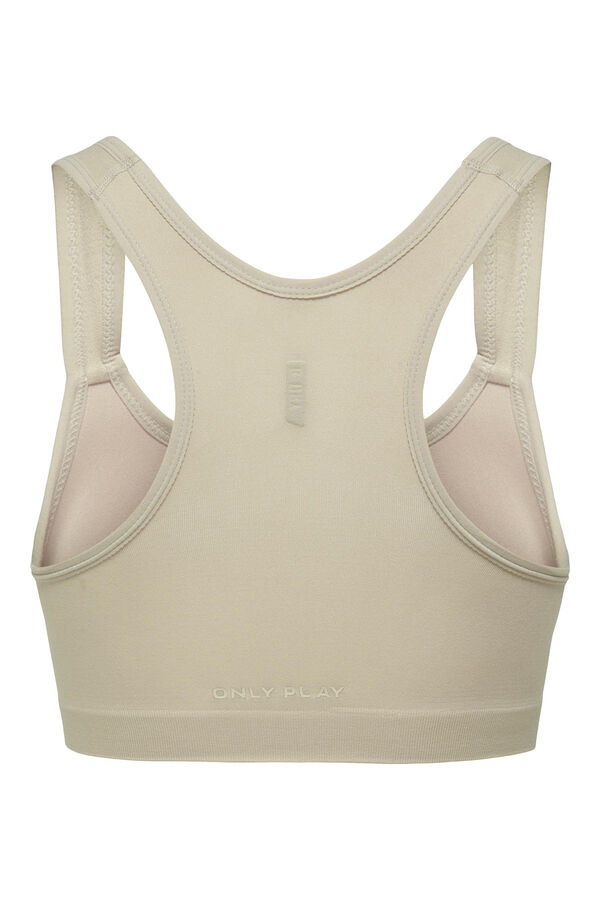 Only Play Sujetador deportivo intensidad media beige