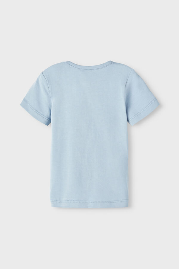 Womensecret T-shirt de bebé menino de manga curta com detalhe em 3D azul