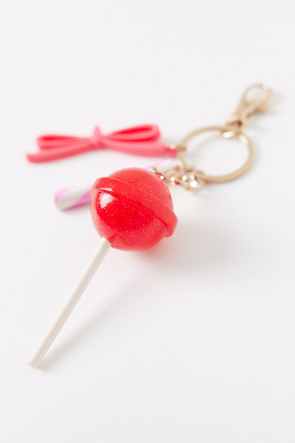 Women'secret Llavero accesorios rosa lolipop estampado