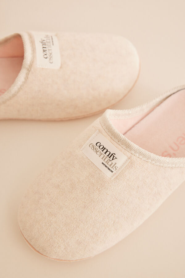 Women'secret Zapatillas casa plantilla extra&iacute;ble beige nude