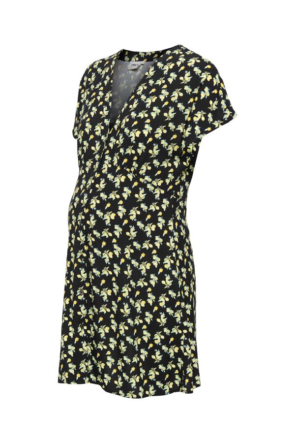 Only Maternity Vestido curto estampado maternity preto