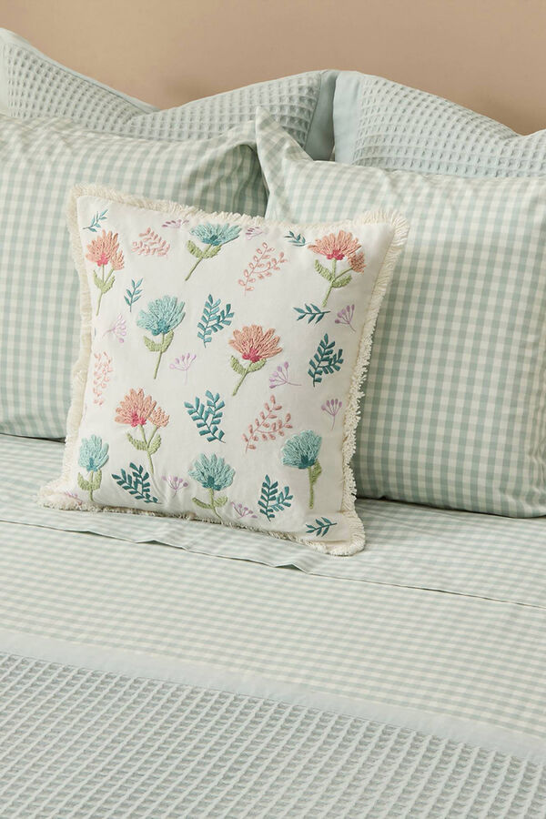 Textura Capa de edredom xadrez azul