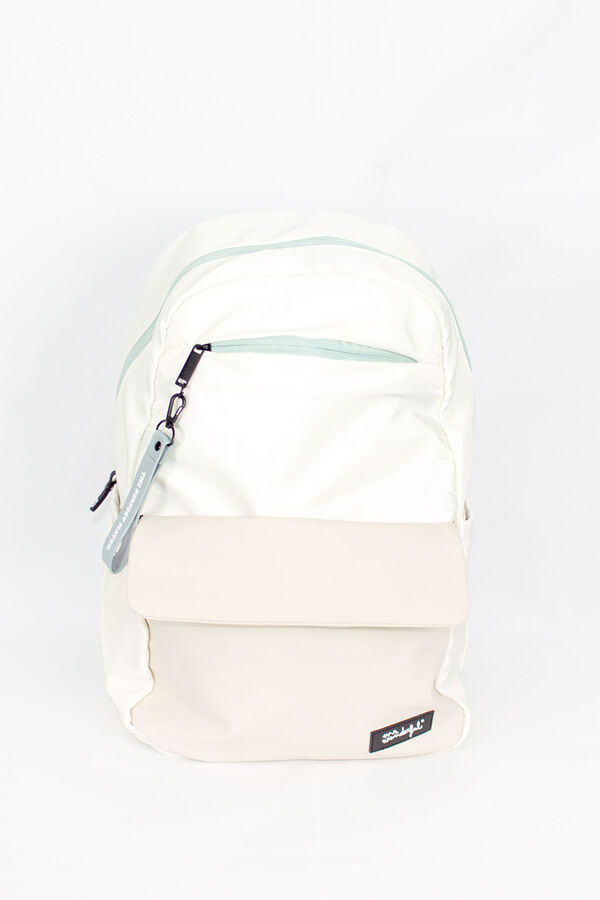 Mr. Wonderful Mochila blanca The perfect match estampado