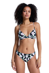 Roxy Conjunto bikini triangular tropical negro