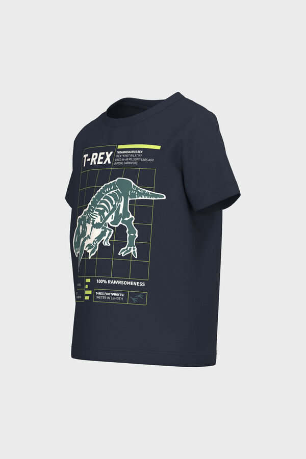 Name it Camiseta ni&ntilde;o dinosaurio azul