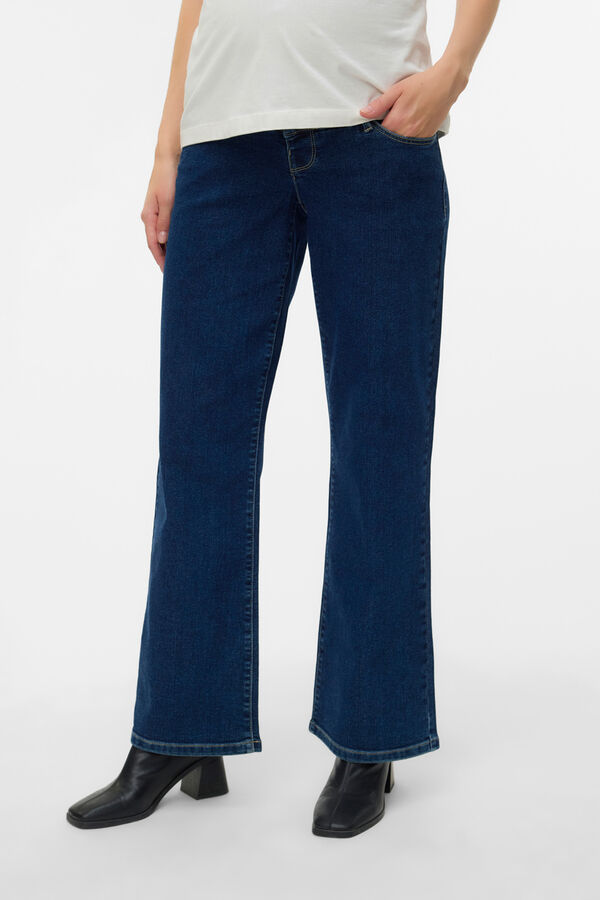 Mamalicious Vaquero ancho maternity azul