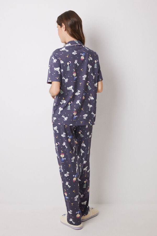 Women'secret Pijama camisero 100% algod&oacute;n Snoopy  estampado