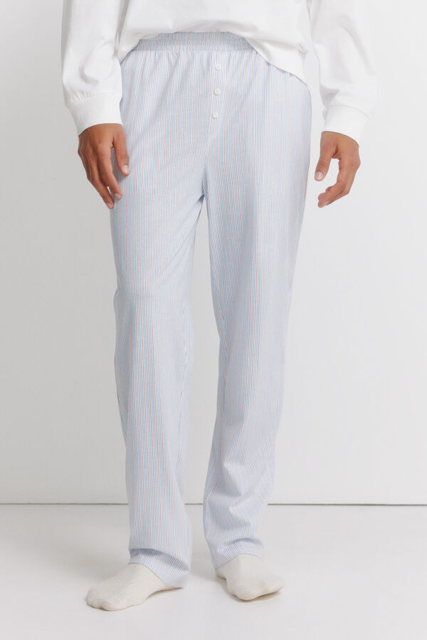 Women'secret Pijama com mensagem em algod&atilde;o bege