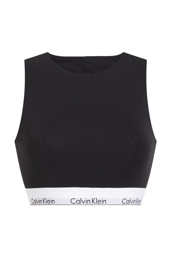 Calvin Klein Corpi&ntilde;o de espalda abierta - Modern Cotton negro