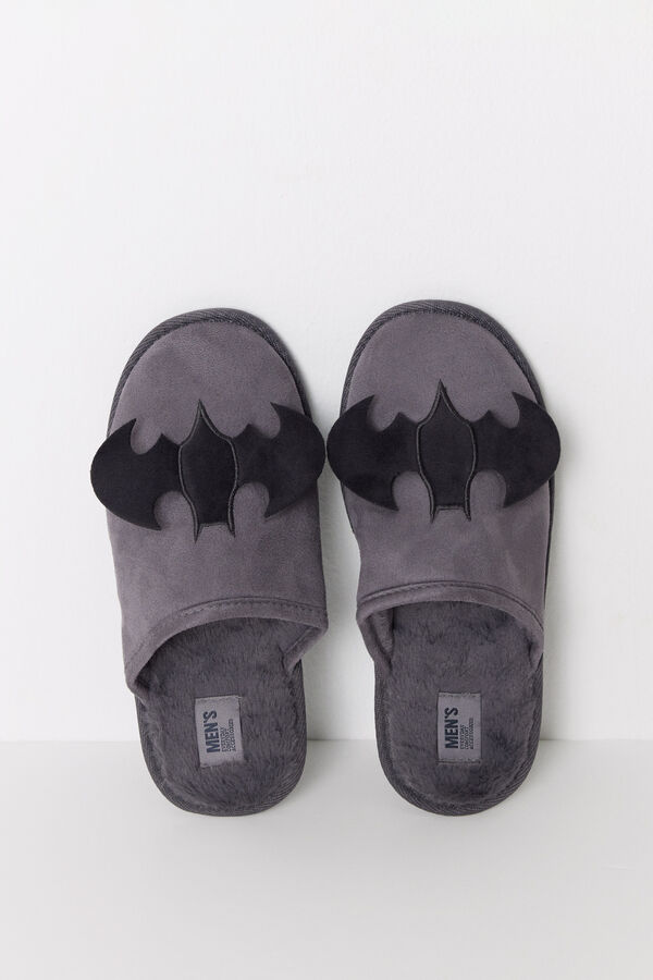 Women'secret Chinelos masculinos do Batman 3D cinzento
