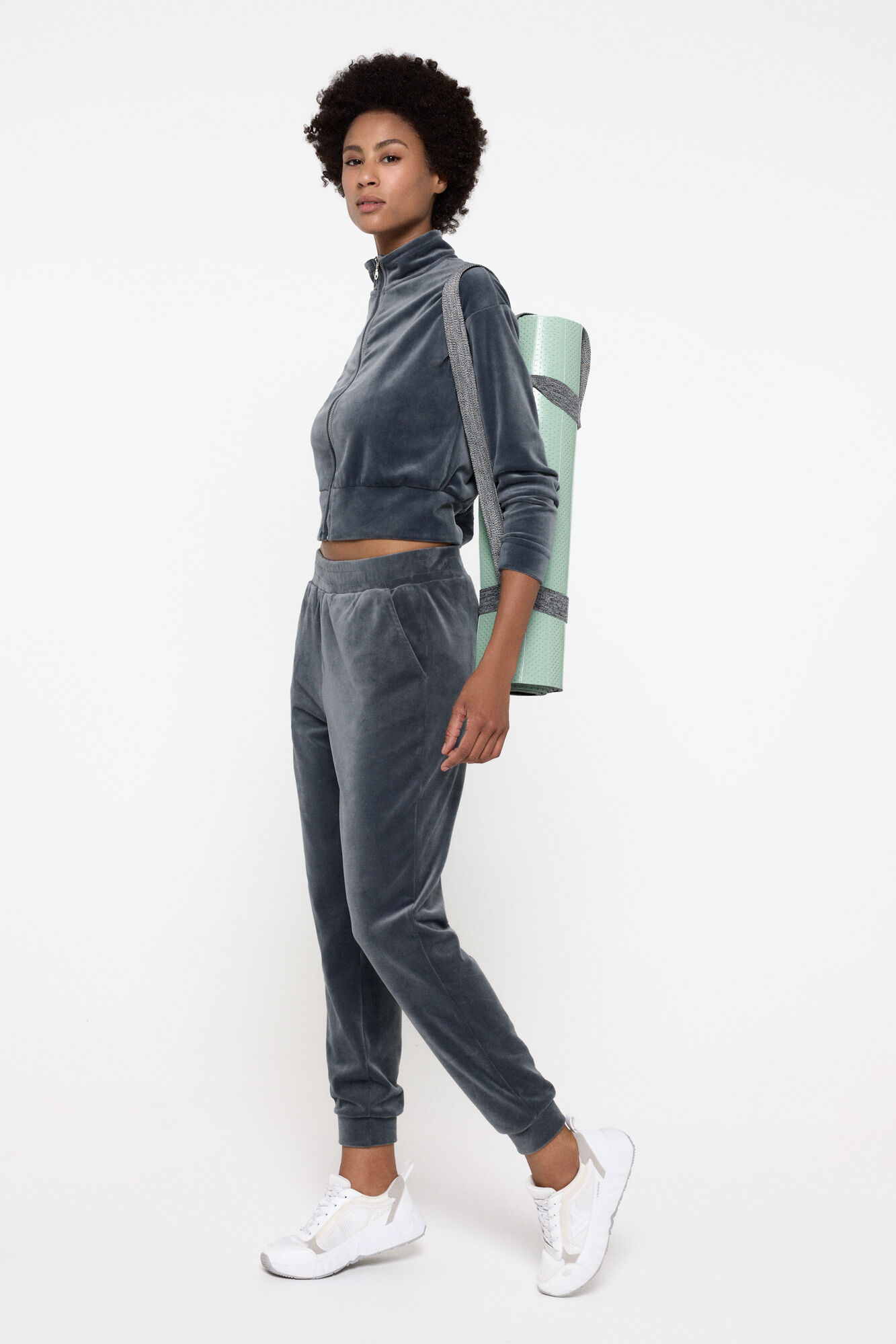 Only Play Cal&ccedil;a jogger de veludo