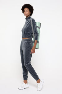 Only Play Pantalones jogger de terciopelo