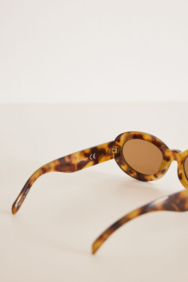 Women'secret Gafas de sol redondas carey estampado