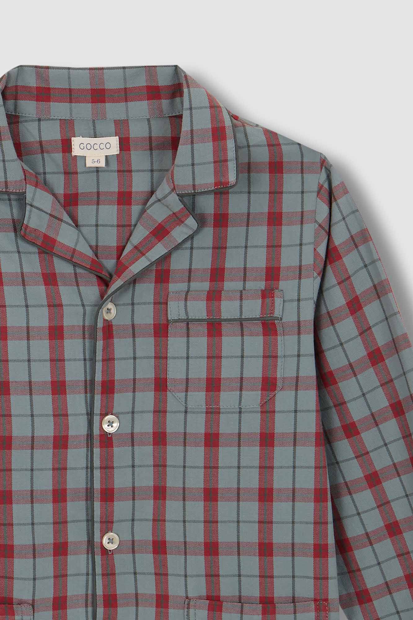 Gocco Pijama verde de cuadros verde