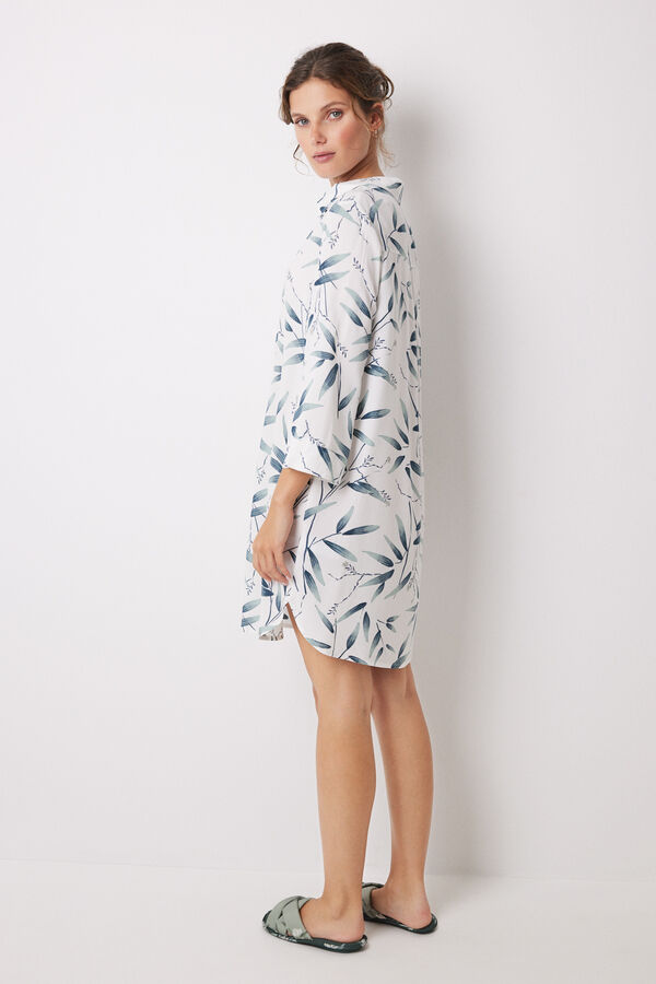 Women'secret Camisola de viscose com estampado oriental verde