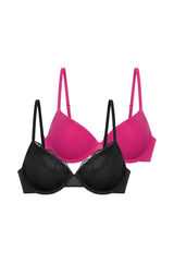 Dorina Pack de 2 sutiãs com aro e enchimento rosa