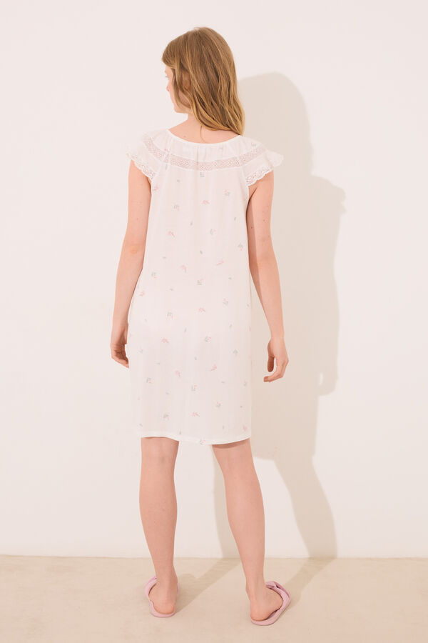 Women'secret Camis&oacute;n "maternity" algod&oacute;n blanco blanco