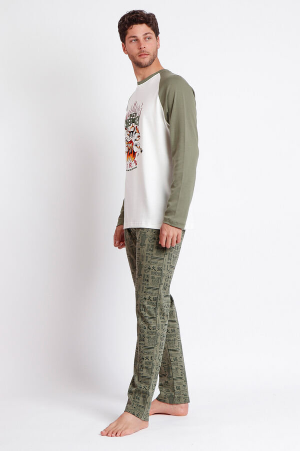 Admas Pijama Hombre Chef Mickey kaki