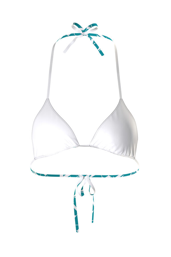 Calvin Klein Parte De Arriba De Bikini De Triángulo estampado