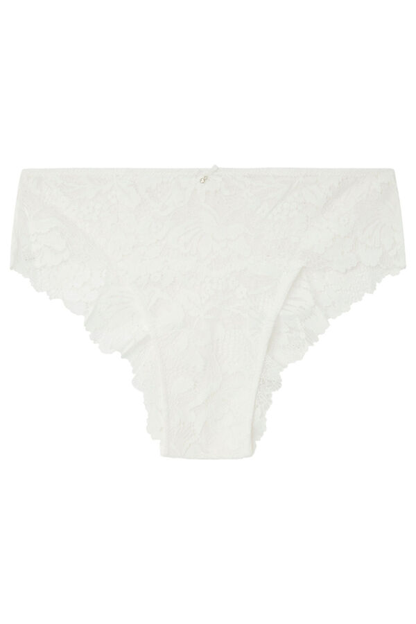 Women'secret Cuequinha larga renda branca branco