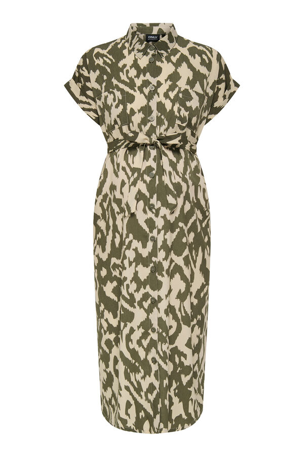 Only Maternity Vestido camiseiro maternity cinzento