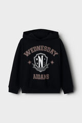 Name it Sudadera de Wednesday de ni&ntilde;a  negro