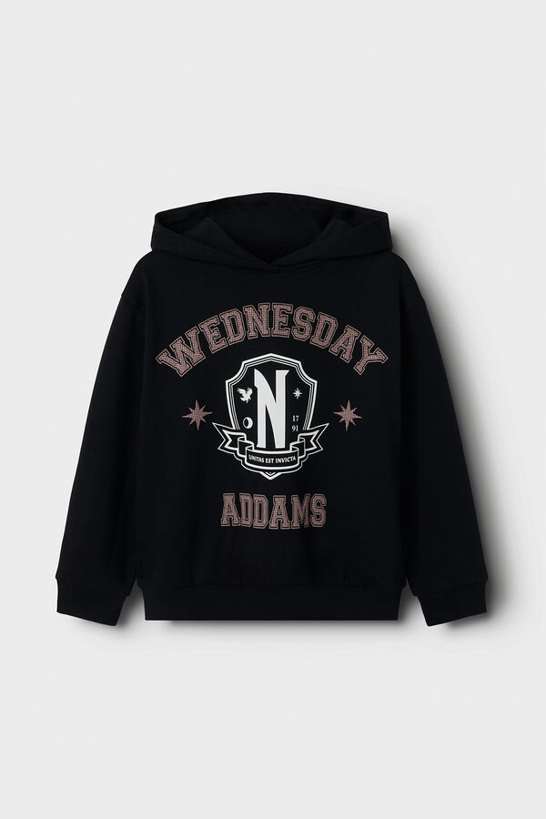 Name it Sudadera de Wednesday de ni&ntilde;a  negro