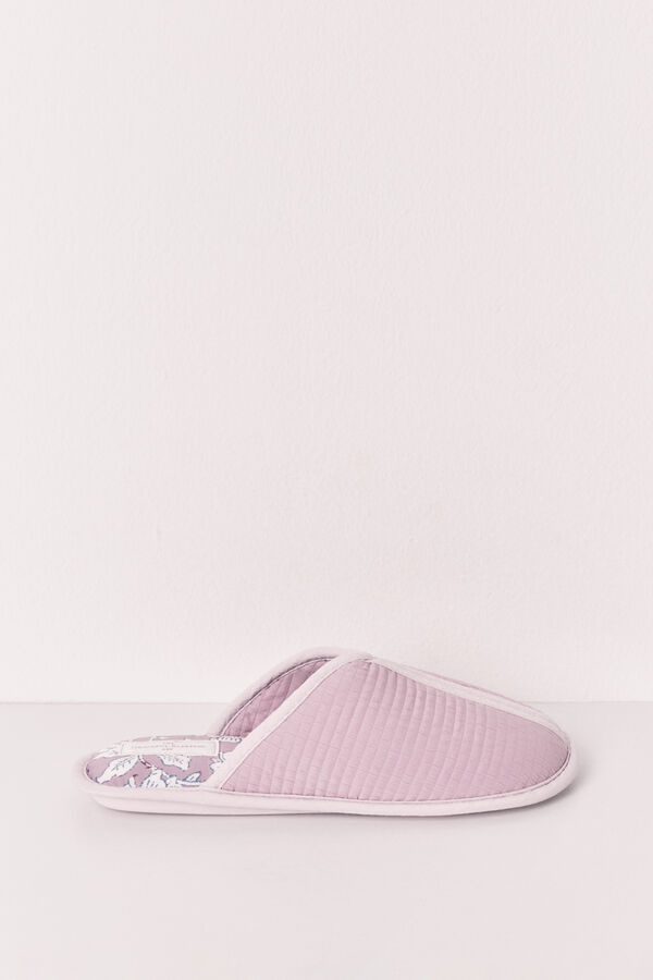 Women'secret Zapatillas casa estampado rosa rosa