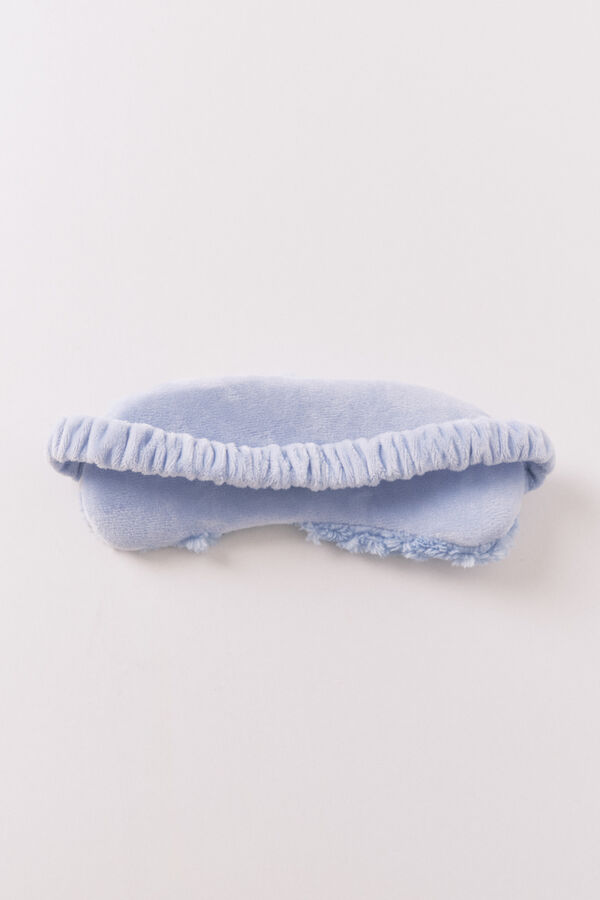 Women'secret Pacote de chinelos de quarto e m&aacute;scara para os olhos SmileyWorld&reg; azul