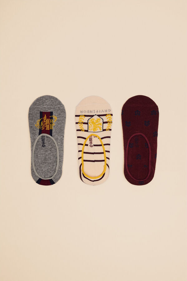 Women'secret 3-pack Harry Potter cotton no-show socks estampado