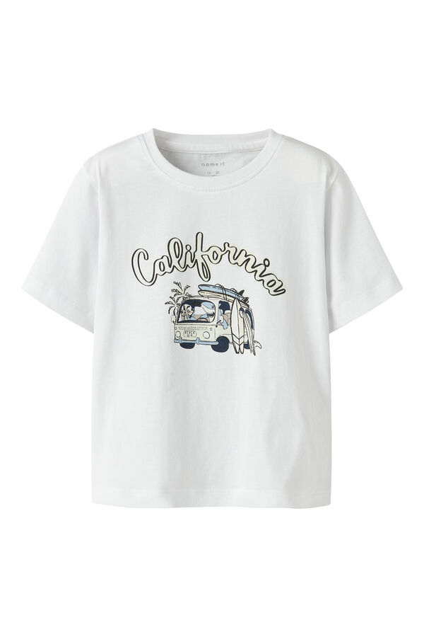 Name it T-shirt m&aacute;gica para menino manga curta branco