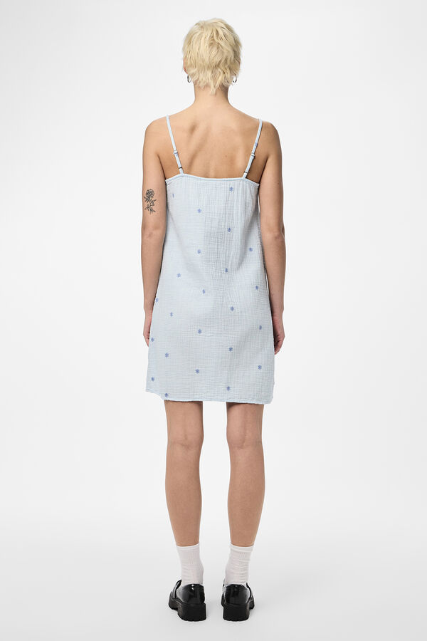 Pieces Vestido de tirantes y dibujo de estrellas rosa